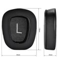 thumbnail image 3 of 2 Almohadillas de Repuesto para los OíDos para G633 G933 G635 G633S G933S, Almohadillas para Auriculares para Juegos, de Almohada de Espuma, 3 of 5