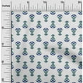 thumbnail image 1 of oneOone Cotton Flex Fabric Leaves & Floral Block Printed Fabric 1 Yard 40 Inch Wide, 1 of 4