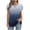 Navy, variant on XYAIXT Women Summer Tops Gradient Color Pleated Fashion Casual Blouses Petal Sleeve T-shirt V Neck Crisscross Strap Tee