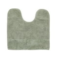 thumbnail image 3 of Better Trends 20" x 20" U-Shape Toilet Rug 100% Cotton Non Slip Tufted Contour Bath Mat, Water Absorbent Bathroom Rug, (Dark Sage) Granada Collection, 3 of 6