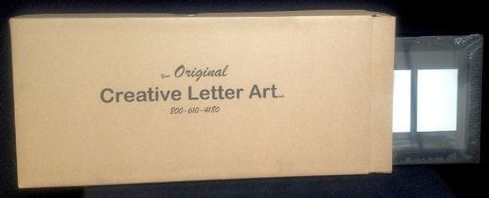 Creative Letter Art [10x20dw-b] 4 Opening Driftwood Picture Frame Holds 4x6 Media with Black Collage Mat and Glass