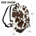 thumbnail image 2 of Balery Brown Cow Mochila de Cuero para Mujeres, Gran Capacidad, Bolsa de Viaje Multifuncional, Mochila de Cuero y Bolsa de Hombro para Mujeres, 2 of 4
