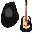 thumbnail image 1 of Funda protectora para guitarra TANGJMXG flamenca y recortada para guitarra acústica y eléctrica terciopelo negro, 1 of 5