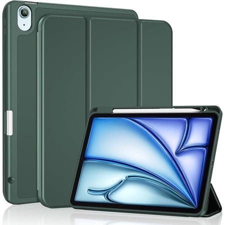 Procase for iPad Air 11" M4/M3/M2(2026/2025/2024)/ iPad Air 5th Gen 2022/Air 4th Gen 2020 10.9" Soft TPU Back Case -Mgreen