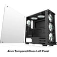thumbnail image 4 of MUSETEX ATX Mid-Tower Chassis 6 ARGB Fans Pre-Installed USB3.0 with Voice Remote Control & 2 Translucent Tempered Glass Panels, Decent Cable Management Airflow Gaming PC Case Computer Case（907-MS6）, 4 of 7