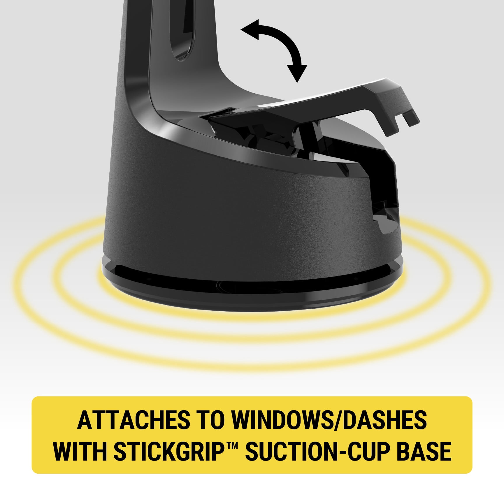 Scosche MPQMWD-SP1 Charge Pro Qi2 MagSafe 15W Fast Wireless Car Charger Dash/Windshield Mount Black