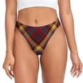 thumbnail image 1 of Fotbe Buffalo Check Plaid Tanga Sin Costuras para Mujer con Estampado – Panties Invisibles, Transpirables y Cómodos para Uso Diario-X-Large, 1 of 6