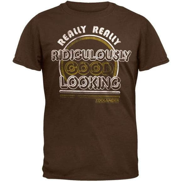 Zoolander - Good Looking Brown Adult T-Shirt - X-Large