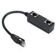 thumbnail image 1 of Adaptador divisor RJ45, conector Ethernet de 1 puerto macho a 2 puertos hembra para red doméstica y oficina, 1 of 12