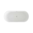 thumbnail image 6 of Elegant Kitchen & Bath BT30459GW-BNK 59 in. Oval Bathtub, Glossy White with Brushed Nickel Trim, 6 of 8