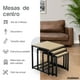 thumbnail image 2 of Mubson Set de 3 Mesas para Centro de Madera. Mesa para Sala Mubson Mesa de Centro, 2 of 6