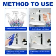 Bubble Cleaner Foam, 2025 Upgrade Bathroom Cleaner Spray Bathroom Cleaner Bath-room Glass Descaler To Tile Faucet Remover Tub Cleaner 60m
