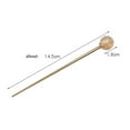 thumbnail image 5 of 2Pcs Simple Elegant Round Ball Metal Hair Stick Fork Chignon Pin Lollipop Shape Decorative Hairpin Chopsticks Hair Jewelry for Women Lady Teen Fashion Hair Updo Making Accessories, 5 of 7