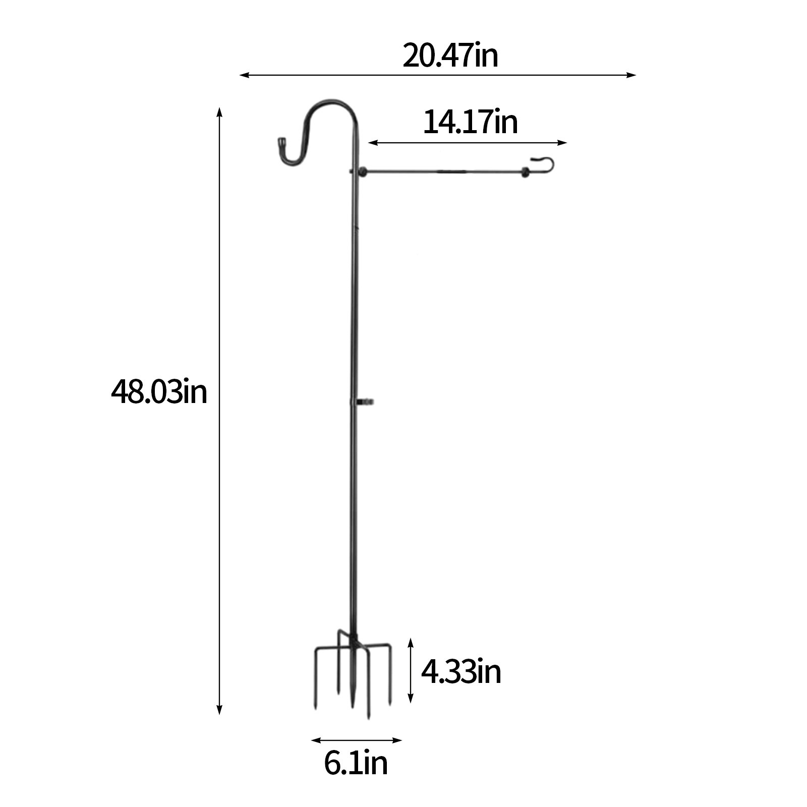 St. Patrick's Day Flag Stainless Steel Pole Stand,Weather-Proof Garden ...