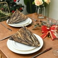 thumbnail image 3 of Satin Native Fab Cotton Dinner Napkin Golden Elegance Reusable, 3 of 8