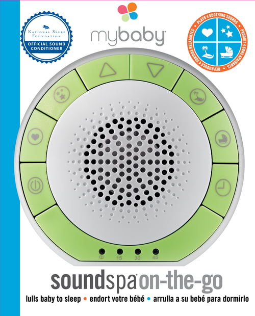 MyBaby Soundspa On-The-Go - Portable White Noise Machine by Homedics,4  Soothing Sounds with 15, 30, and 45-Minute Auto Shutoff, Integrated Clip for  Easy Transport, Small and Lightweight - Walmart.com