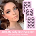 thumbnail image 6 of RAGUPEL Manga Lash Clusters 7Pairs Eyelash Extension Kit Natural Look 3D Fluffy Curly False Lashes Comfortable Lightweight, 6 of 7