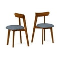 thumbnail image 1 of Costway Wood Dining Chairs Set of 2 with Rubber Wood Frame Padded Seat & Curved Backrest, 1 of 9