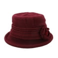 thumbnail image 2 of Women Winter Knit Vintage Bucket Hat Round Brim Warm Hat, 2 of 7