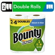 Bounty Select-a-Size Paper Towels, 2 Double Rolls, White