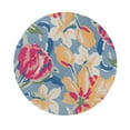 thumbnail image 2 of Round Rug, Blue Carpet 11x11, Dining Room, Bedroom, Hand Tufted, Floral Area Rugs, 2 of 7