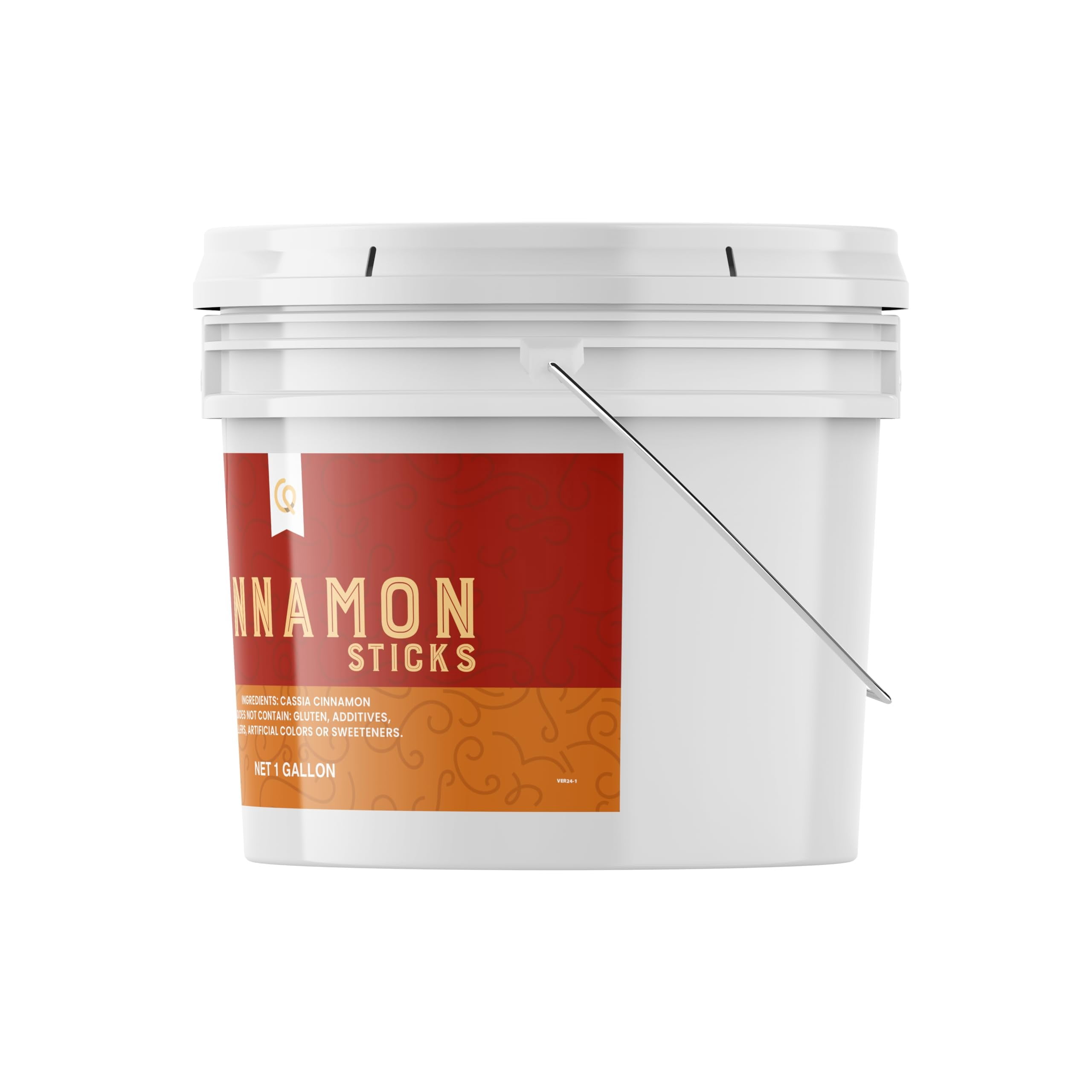 Quality Producer Direct Cinnamon Sticks, 1 Gallon, 3 Length, Gluten-Free, 100% Pure, Additive-Free & Preservative-Free, Packaged in the US, BPA-Free & Reusable Bucket