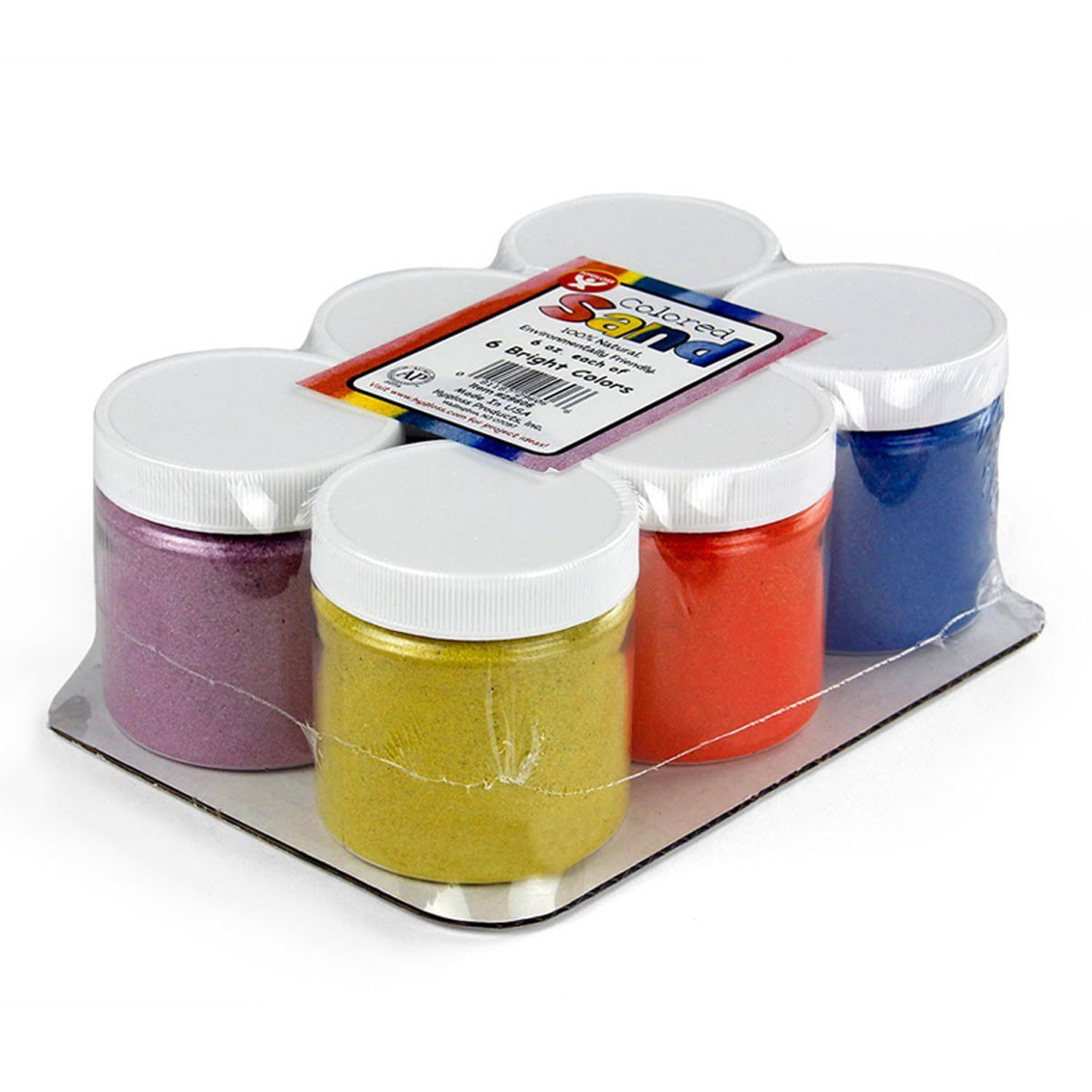 Hygloss Colored Sand, 6 oz. Jars, 6 Colors