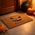 thumbnail image 2 of Wooowa Halloween Retro Faux Coconut Fiber Doormat Scraper Polyester 23.6x15.7 Inch Non Slip for Entryway Front Door Festive Decor, 2 of 6