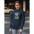 thumbnail image 2 of Good Mood Daisies W Froggie Sweatshirt Women -Image by Shutterstock, Female Large, 2 of 4