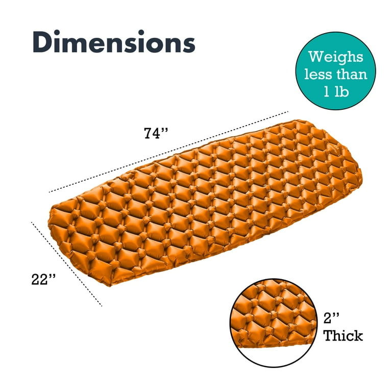 Inflatable Mat for Camping - Ultralight Sleeping Pad for Camping