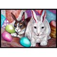 thumbnail image 1 of Carolines Treasures PJC1064JMAT Tapis Intérieur & Extérieur Buddy Buddies Easter Rabbit - 24 x 36 Po., 1 of 4