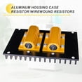 thumbnail image 4 of 5pcs 50W 3 Ohm 5% Aluminum Housing Case Resistor, Wirewound Resistors Screw Tap Chassis Mounted, Gold, 4 of 6