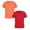 Orange 1PCS & Red 1PCS, variant on 2 Pack Boys Rash Guard Swim Shirt Short Sleeve Swimwear Toddler Kids Youth Rashguard Water Shirts UPF 50 Quick Drying