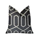 thumbnail image 1 of Almohada de lujo Plutus Geometric Lattice color Crema Negro doble cara 45 x 45 cm, 1 of 2