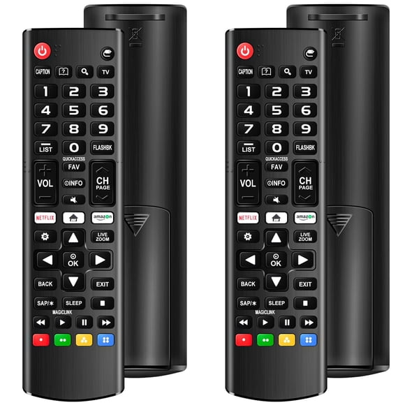 (Paquete de 2) Mando a distancia universal para LG Smart TV, compatible con todos los modelos de LG TV LCD LED OLED UHD HDTV 3D 4K Smart TV, mando a distancia de repuesto para LG Smart TV con tecla de