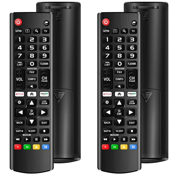 (Paquete de 2) Mando a distancia universal para LG Smart TV, compatible con todos los modelos de LG TV LCD LED OLED UHD HDTV 3D 4K Smart TV, mando a distancia de repuesto para LG Smart TV con tecla de