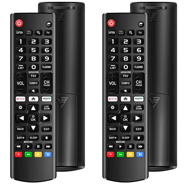 (Paquete de 2) Mando a distancia universal para LG Smart TV, compatible con todos los modelos de LG TV LCD LED OLED UHD HDTV 3D 4K Smart TV, mando a distancia de repuesto para LG Smart TV con tecla de