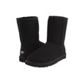 thumbnail image 2 of Genuine Ugg Classic Short Black Gray Chestnut Brown Navy Leather Bomber Men Boot, 2 of 7