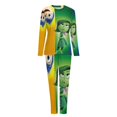 thumbnail image 5 of Animated Inside Out Womens Pajama Set Loungewear Cozy Soft House Wear Sets Long Sleeve Round Neck T Shirt Top Bottom Pants Sleepwear, 5 of 9