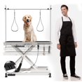 thumbnail image 5 of Pefilos 50" Heavy Duty Electric Lifting Pet Grooming Tables for Large Dogs, 110V/220V Professional Hydraulic Trimming Table, Height Adjust from 8" up to 36", White, 5 of 13