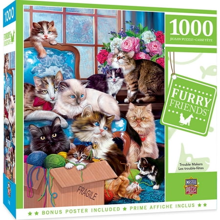 MasterPieces 1000 Piece Jigsaw Puzzle - Trouble Makers - 19.25 x26.75