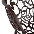 thumbnail image 5 of LeisureMod Stackable Dining Chair in Aluminum with Stackable and Floral Cutout Design Indoor Outdoor Use No Assembly for Modern Home, Kitchen, Patio Devon Collection, 5 of 10
