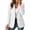 White, variant on ShomPort Blazer Jacket for Women Classic Button Front Lightweight Lapel Collar Fully Lined Work Office Blazer with Pocket