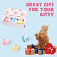 thumbnail image 4 of 3 unidades de juguete de gato de peluche de gato, juguete de gato interactivo para aumentar la relación entre el propietario y el animal Feliz Sencillez, 4 of 5