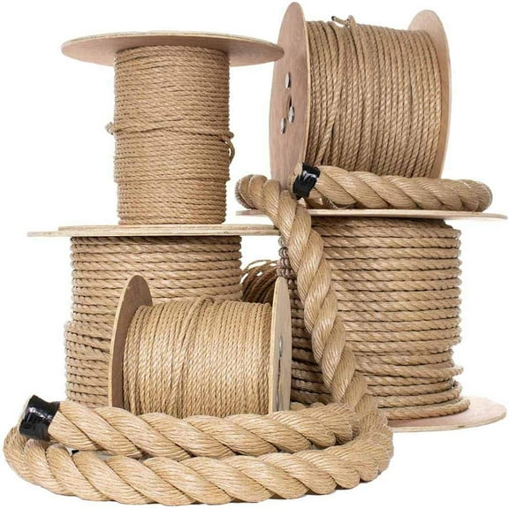 UnManila Polypropylene Rope Cordage - Tug of War Rope - All Purpose ProManila Cord for Decor, Crafts, Sporting, and Landscaping (1 1/2 Inch x 10 Feet)