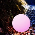 thumbnail image 1 of MR.GO Solar Globe Light, RGB Solar Ball Light with Remote/Button Control, Outdoor LED Solar Orb Light with 16 Colors & 4 Modes, f, 1 of 1