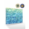 thumbnail image 2 of Turquoise Blue Teal Wall Art for Living Room,Canvas Picture Wall Decor for Bathroom Bedroom,Chic Stained Glass Texture Aesthetic Painting Artwork for Office Kitchen Hallway Dining Room Decor 20"x24", 2 of 8
