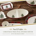 thumbnail image 2 of Spode Christmas Tree Tartan Divided Dish, 13-Inch Round Festive Holiday Serveware, Fine Porcelain Christmas Tableware for Dinner Parties, Holiday Entertaining - Seasonal Platters & Decorative Trays, 2 of 7