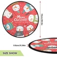 thumbnail image 3 of GZHJMY Christmas Snowman Christmas Tree Mat, Round Christmas Tree Stand Mat Decoration for Holiday Party Home Christmas Day Ornaments Floor Door, 28.3", 3 of 6