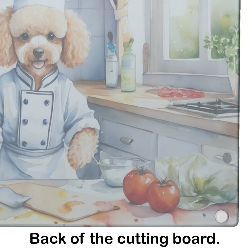 Poodle The Chef Glass Cutting Board 12 in x 15 in